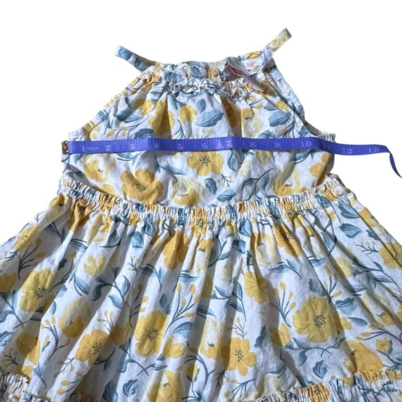 C&C California girls size small white and yellow spaghetti strap dress - Picture 4 of 5